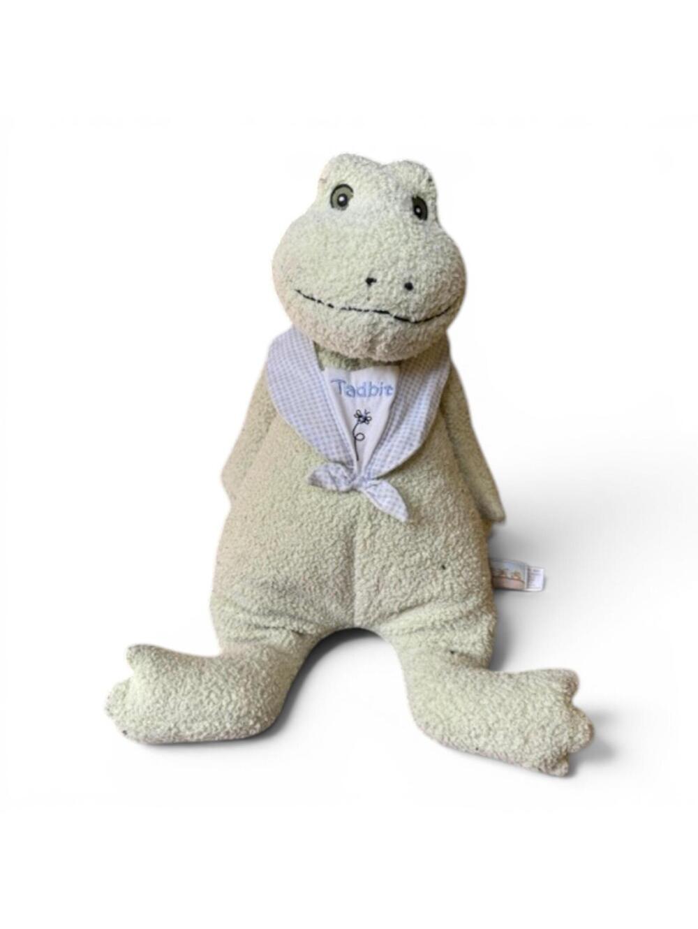 Bunnies by the Bay Baby Tadbit Green Frog Plush Stuffed Animal 14"